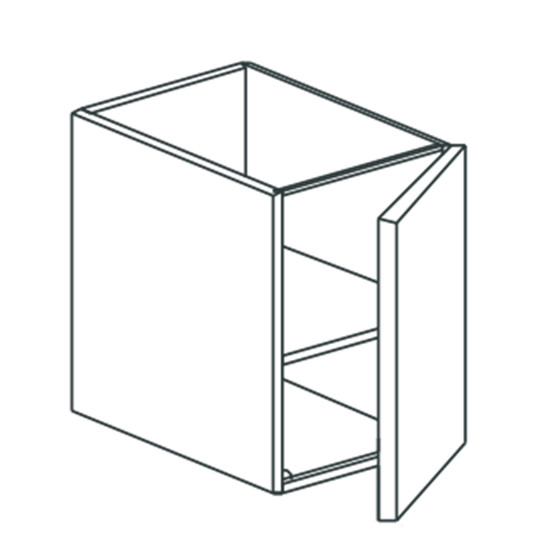 Schrank, mit Tür rechts, mit Zwischenboden, 400x700 mm